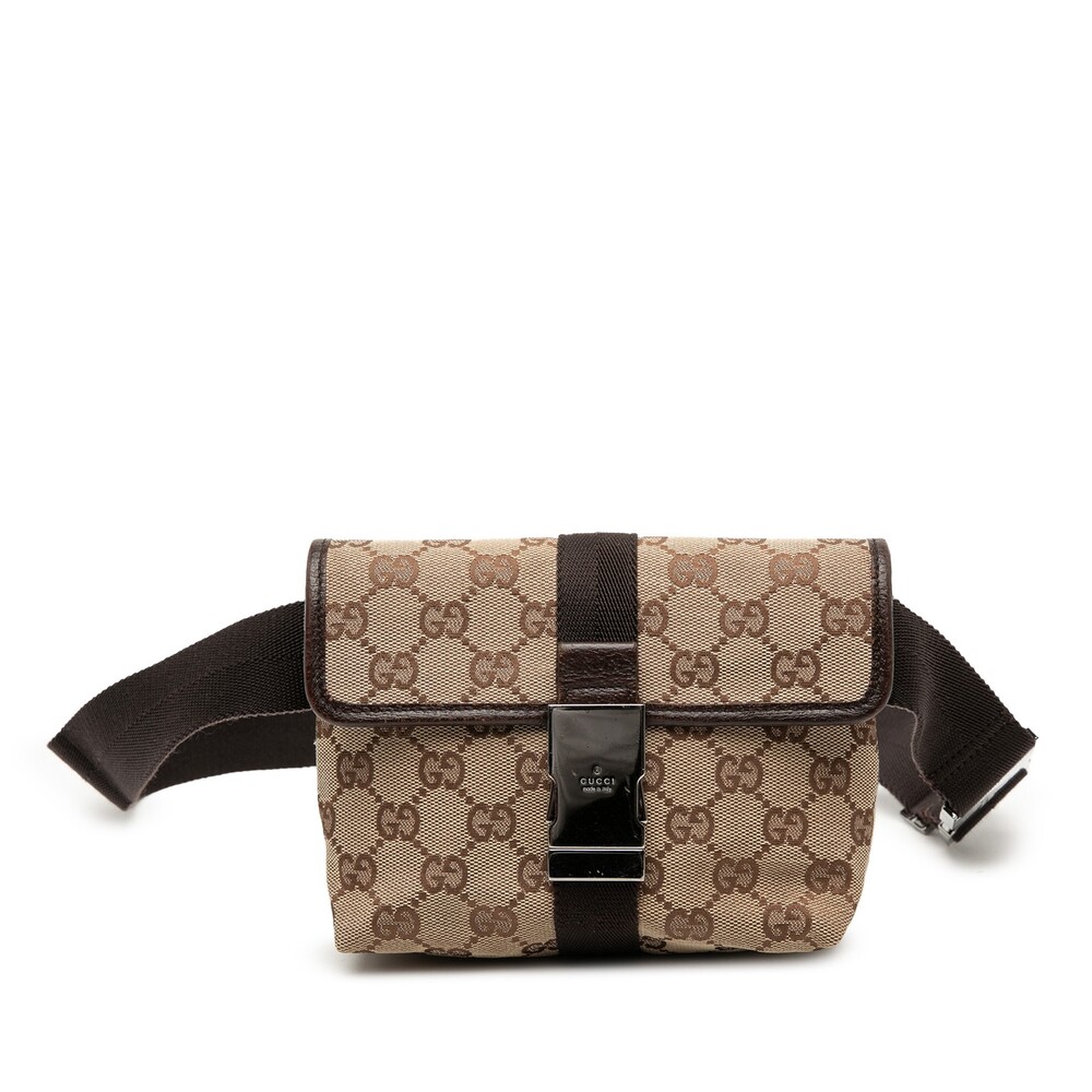 Gucci Gg Canvas Belt Bag Pre-Loved #338321G54B